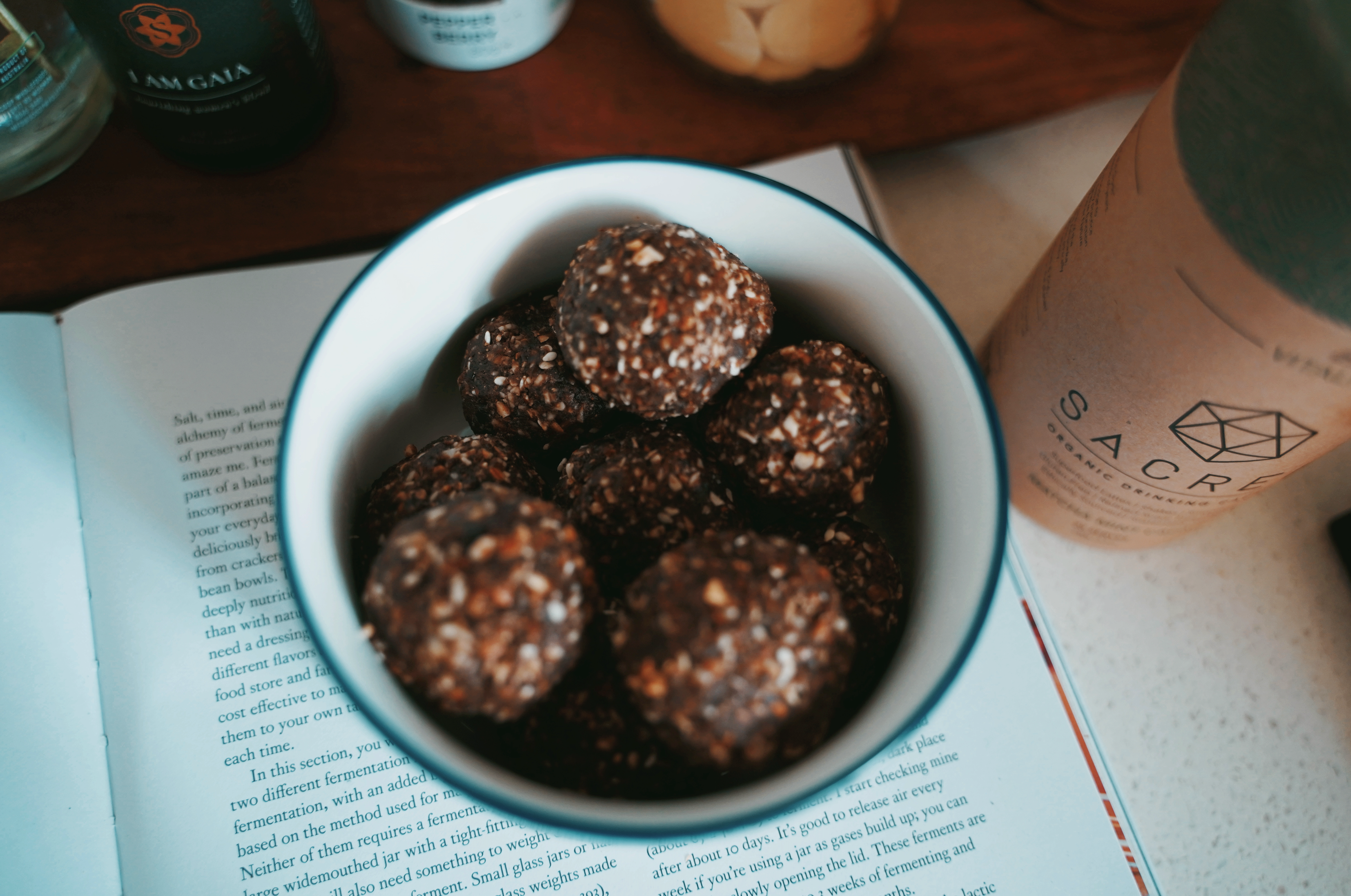  Mint Dark Chocolate Protein Balls - Sacred Taste