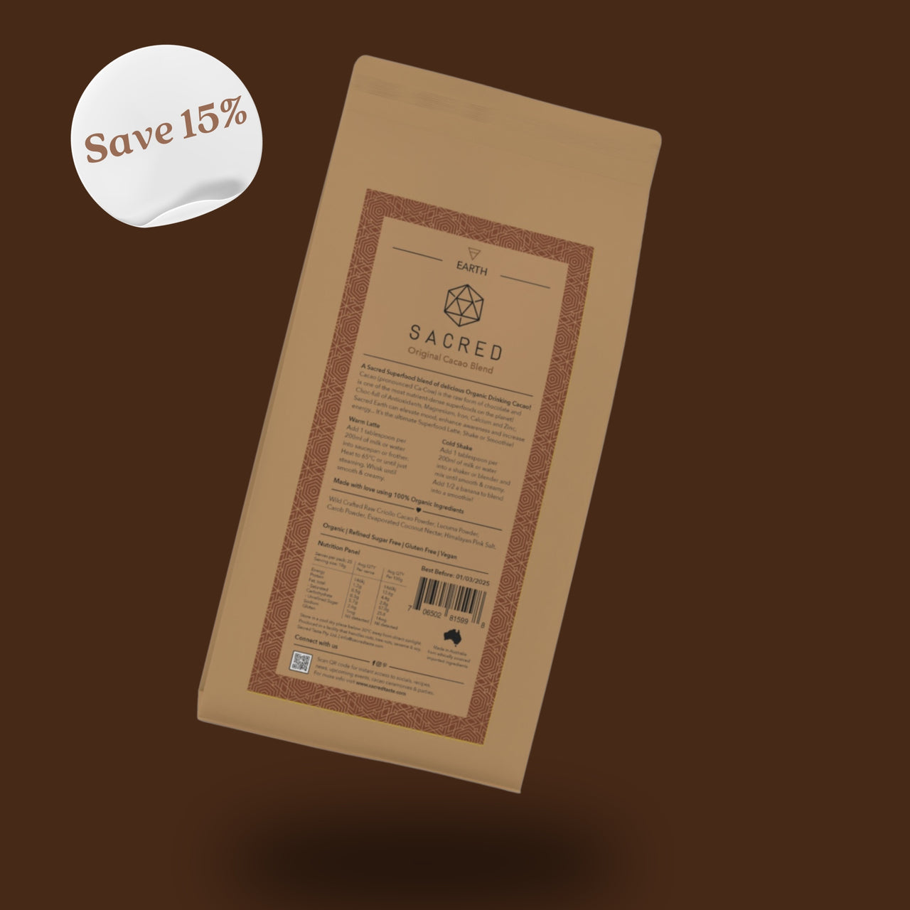 Earth: Original Cacao 1kg Bag