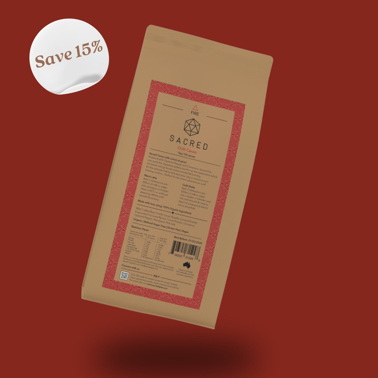 Fire: Chilli Cacao 1kg Bag