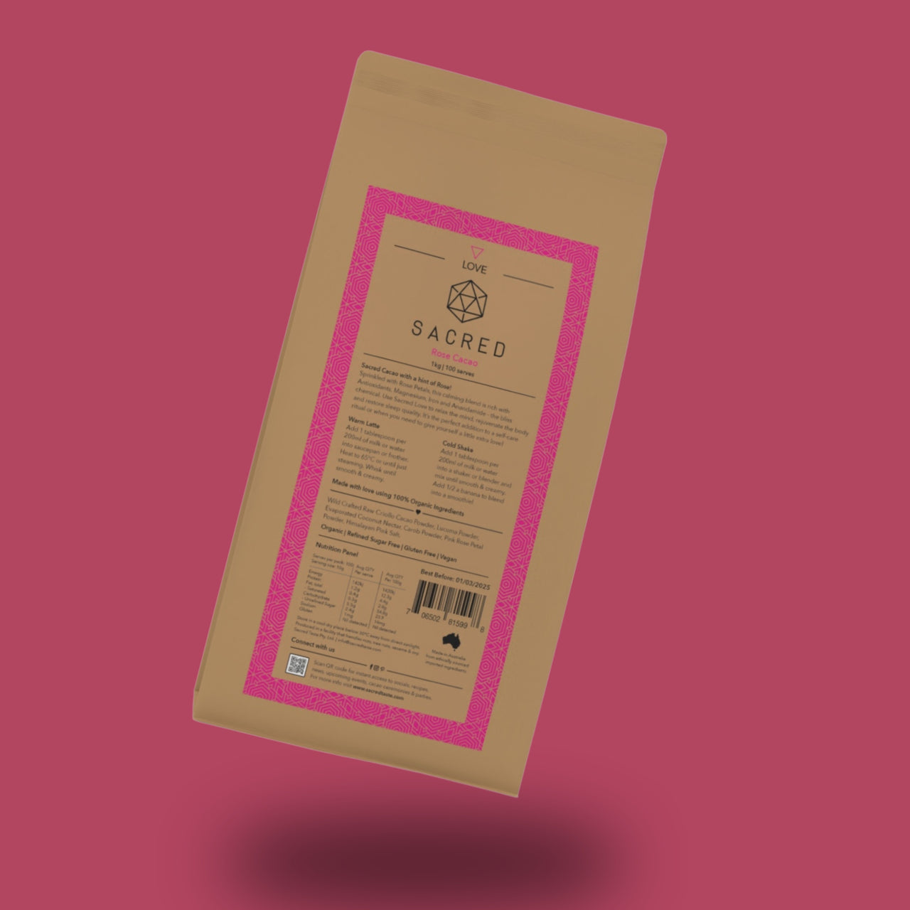 Love: Rose Cacao 1kg Bag
