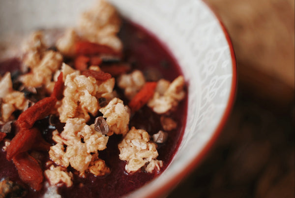 Chia Bircher with Berry Compote