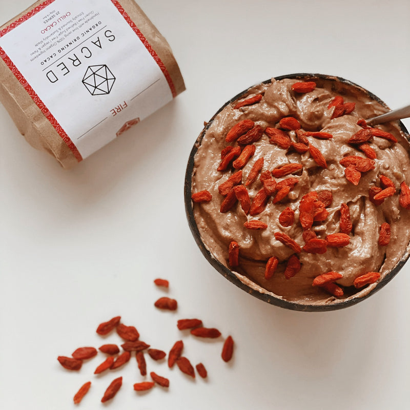 Sacred Goji Berry Ice Cream