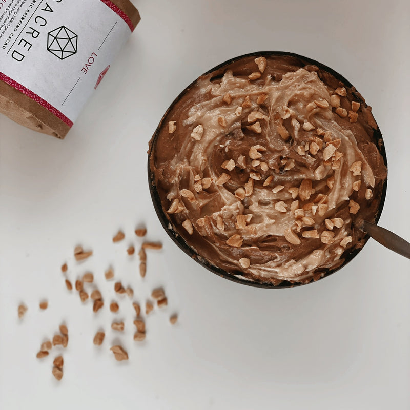 Sacred Peanut Butter Swirl Ice Cream