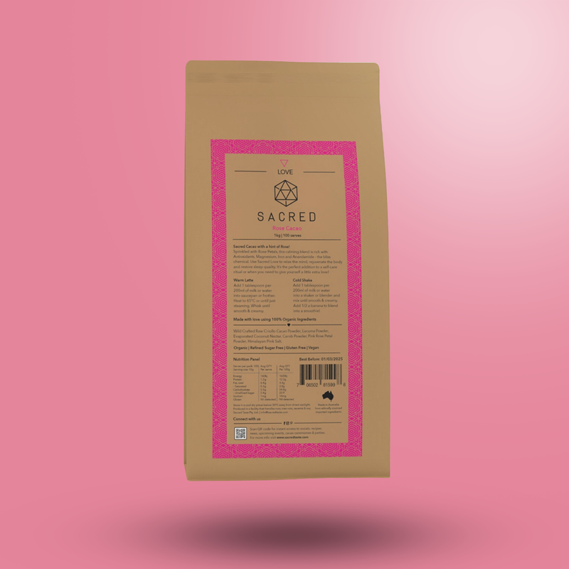 Love: Rose Cacao 1kg Bag