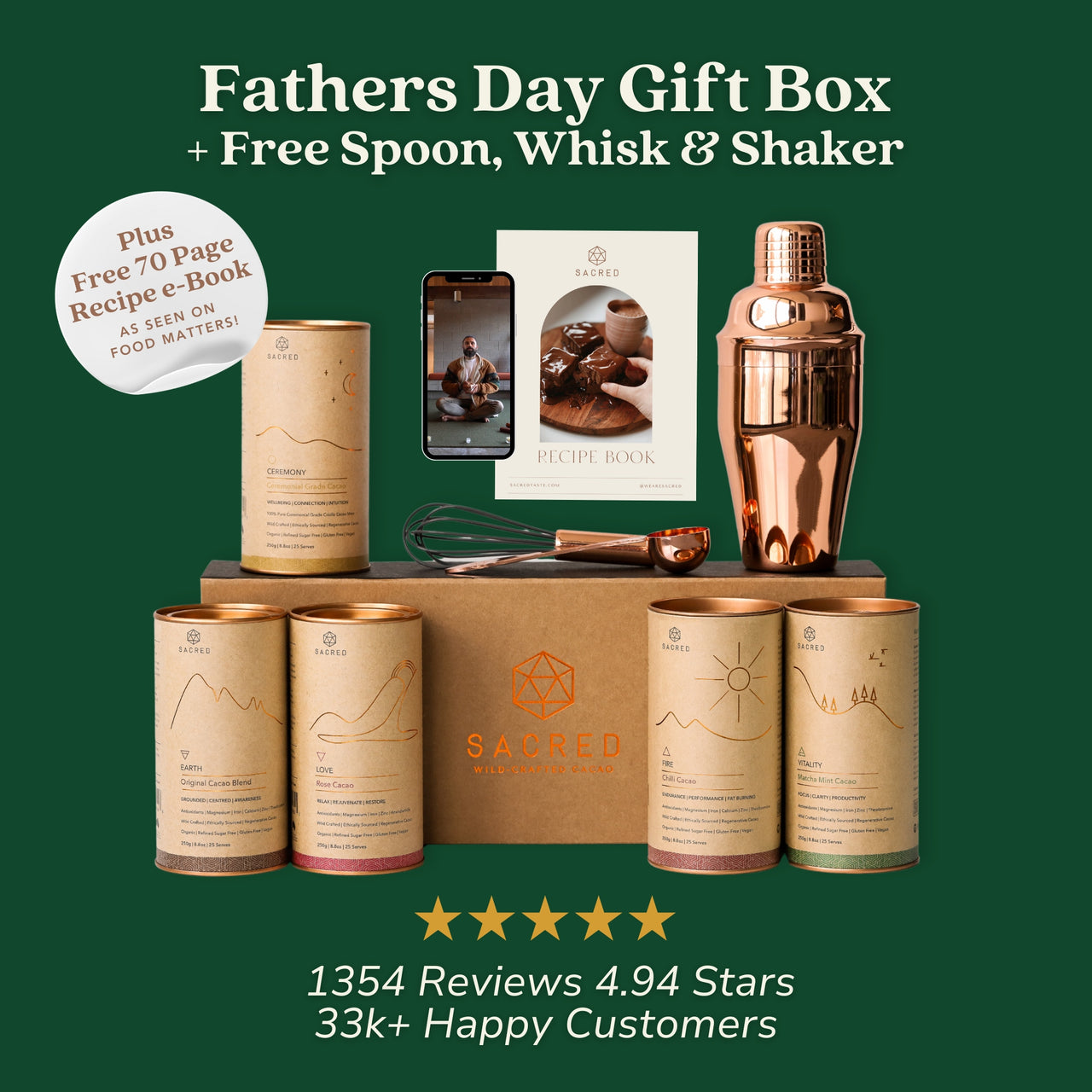 Sacred Fathers Day Gift Box + Welcome Kit & Shaker